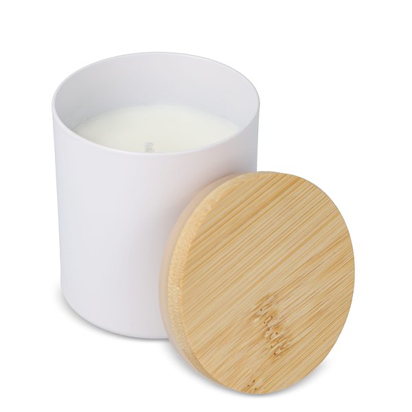 Bhakti-Duftkerze auf pflanzlicher Basis in recyceltem Aluminiumgefäß Elinele