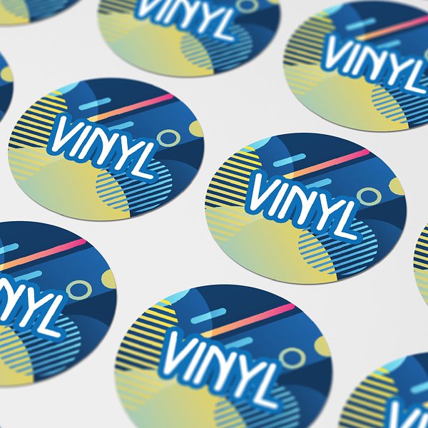 Vinyl Sticker Rund Ø 50 mm Loregun