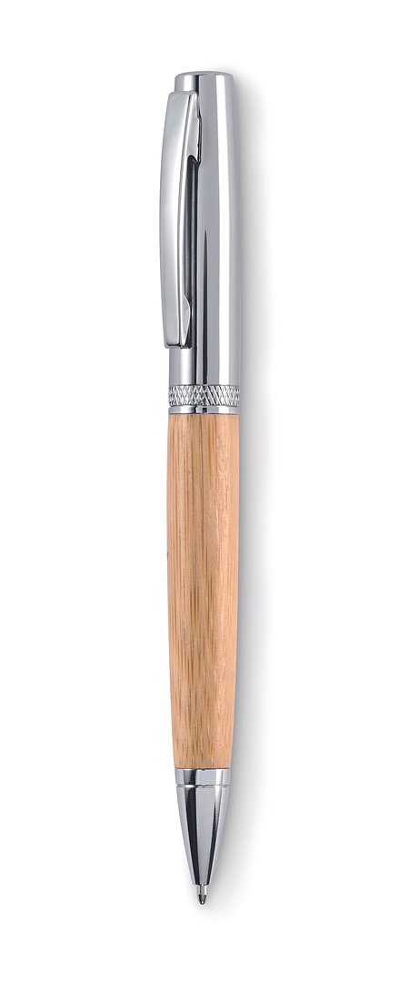 Kugelschreiber Metall/Bambus Stgaule