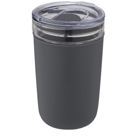 420 ml Glasbecher mit Aussenwand aus recyceltem Kunststoff - Annatin