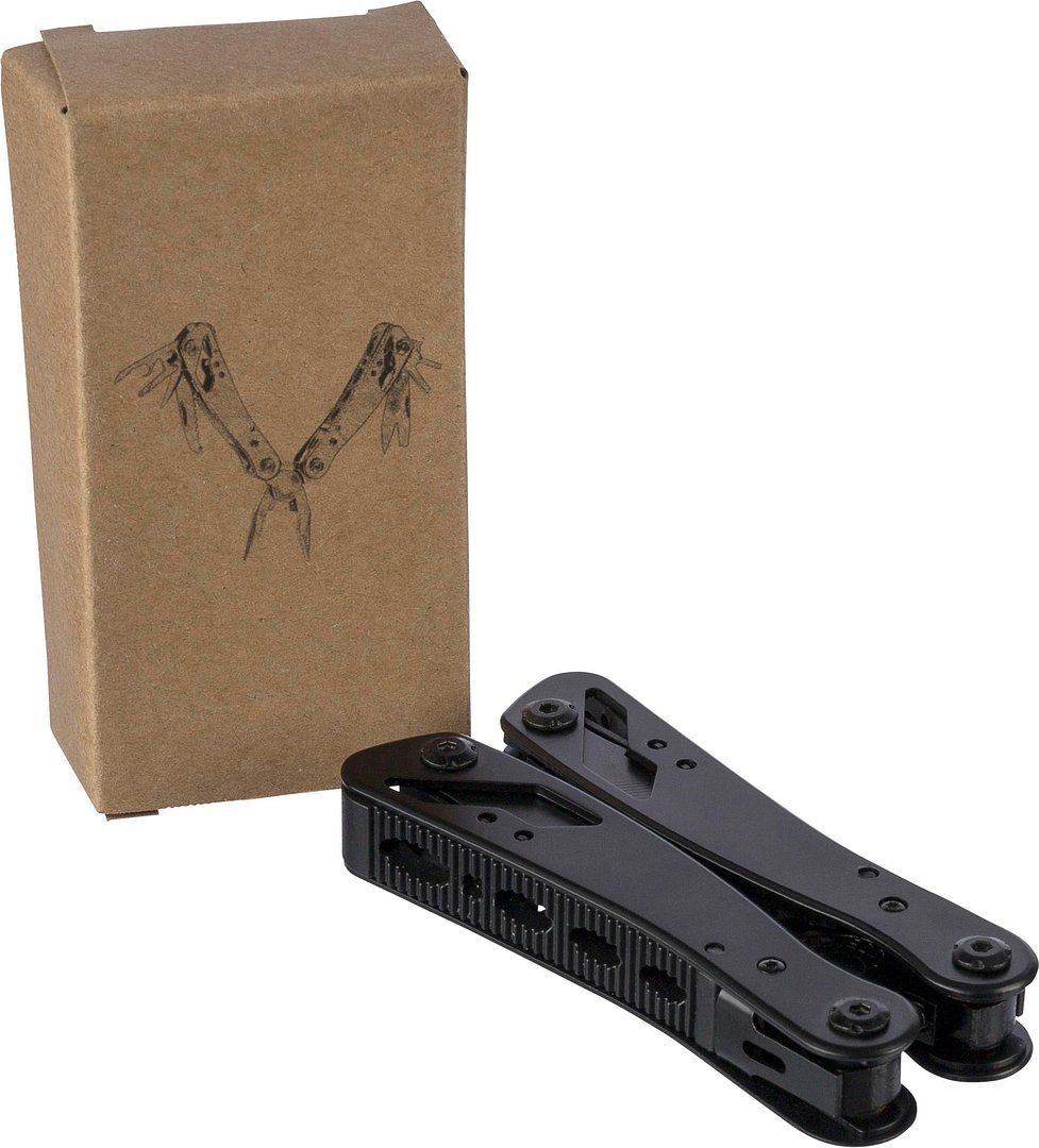 Schwarzes Aluminium-Multitool Lurst