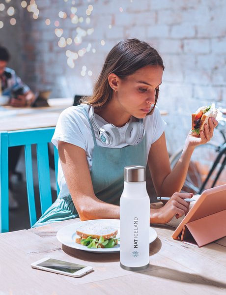 Trinkflasche RPET 600ml Renath