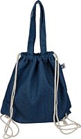 Recycelte Denim-Kordeltasche Leycile