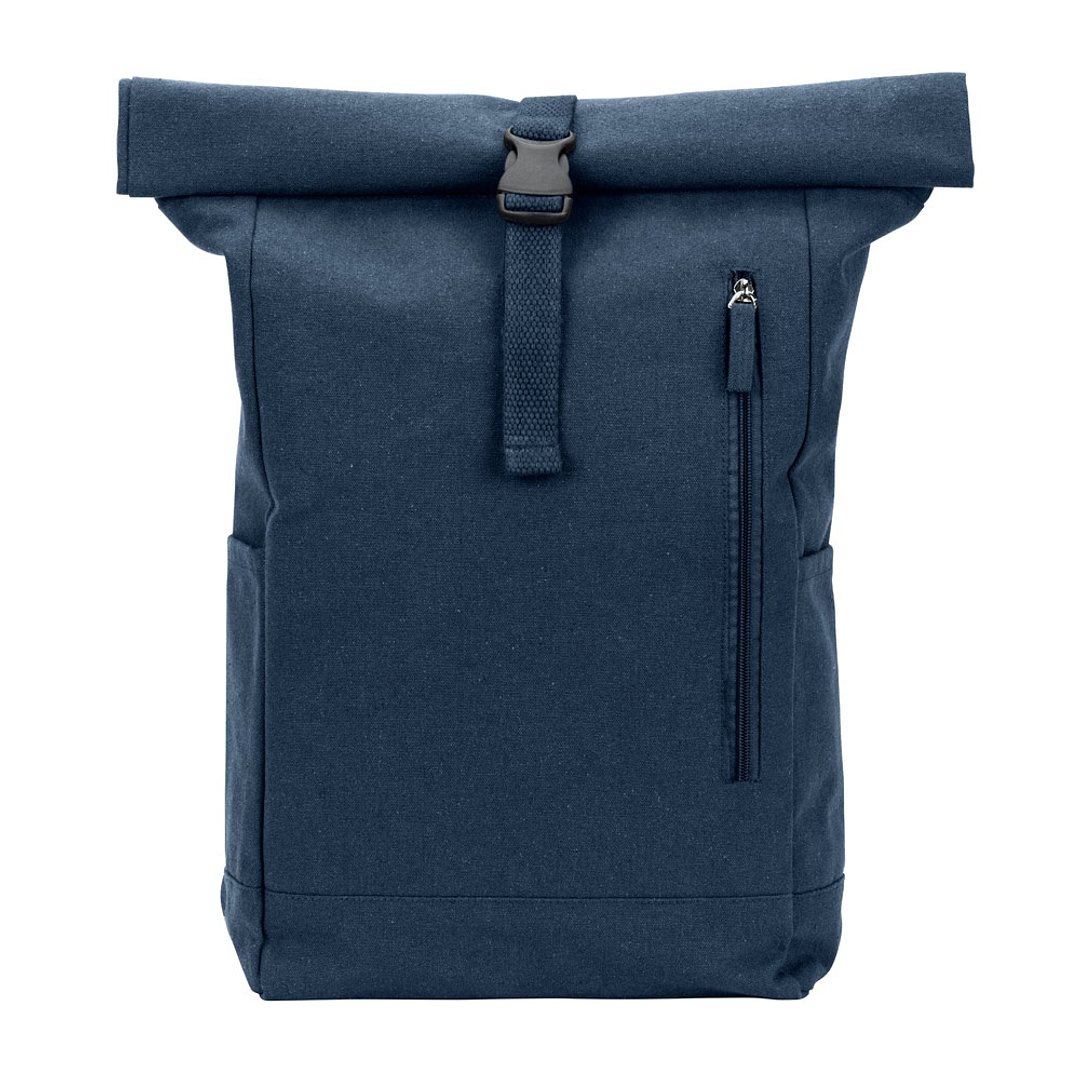 Roll-Top-Rucksack aus recyceltem Baumwolle und recyceltem Polyester (380 g/m²) Lüzzasch