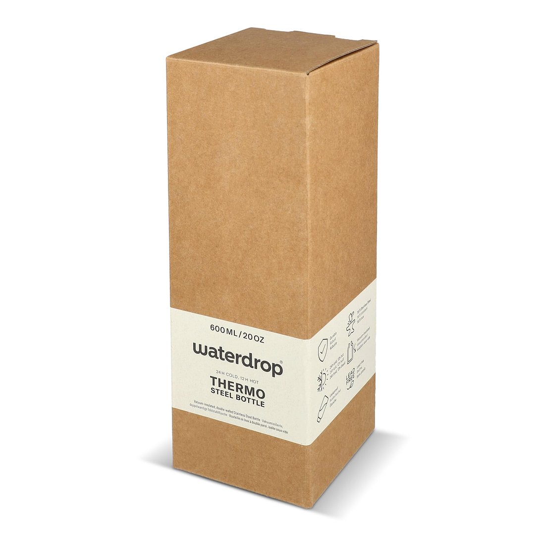 Edelstahlflasche mit Bambusdeckel 600 ml Oriköbi