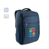 Laptop-Rucksack aus 600D, recyceltem Polyester, HD mit wasserabweisender Beschichtung und Innenfutter aus 900D recyceltem Polyester 15.6" Emmarli