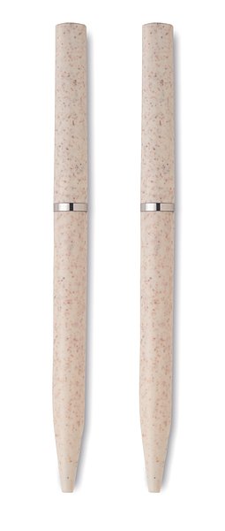 Schreibgeräte-Set Stroh/ABS Trikn