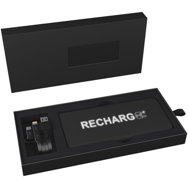5000 mAh Powerbank mit Leuchtlogo - Lurina