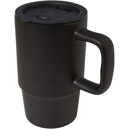 450 ml Keramiktasse mit Kunststoffdeckel - Dollien