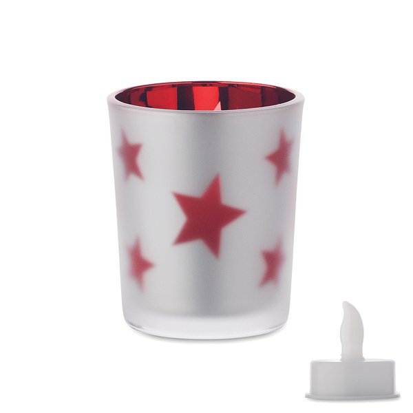 LED-Teelicht im Glashalter Luolfri