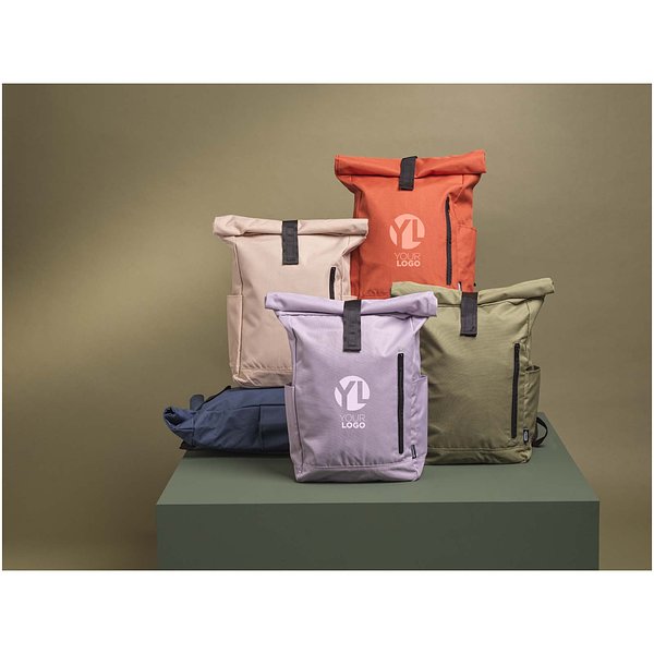 15,6" GRS RPET Roll-Top Rucksack 18 L - Maschtian