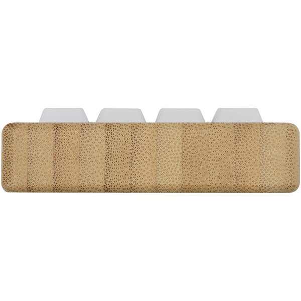 Smartphonehalterung aus recyceltem Kunststoff mit Fidget-Toy mit Bambusdetails - Littt