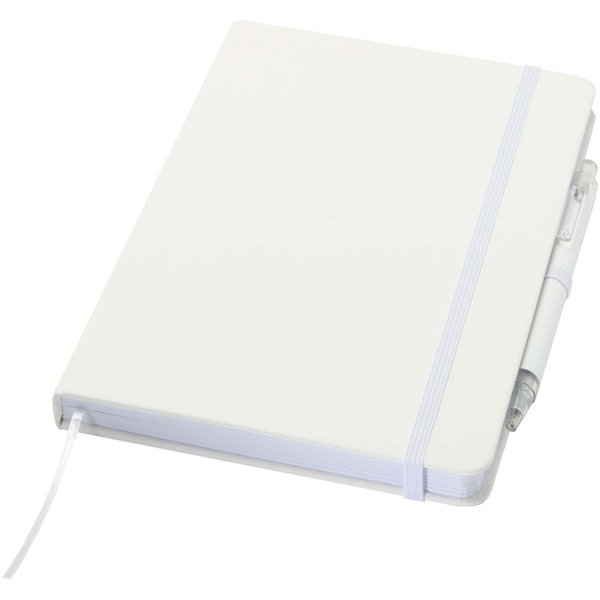 Set A5 Hardcover Notizbuch aus Recyclingpapier und einem Kugelschreiber - Andri