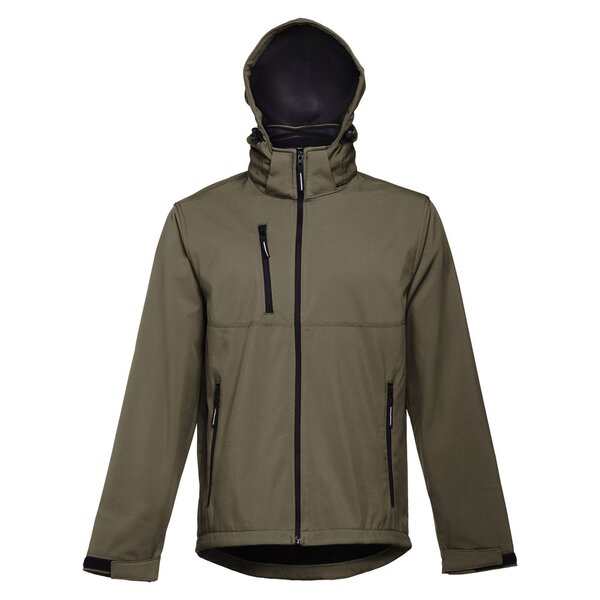 Herren SoftShell, mit abnehmbarer Kapuze Minatin