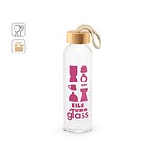 Glasflasche mit Bambusdeckel, 520 ml Betiama