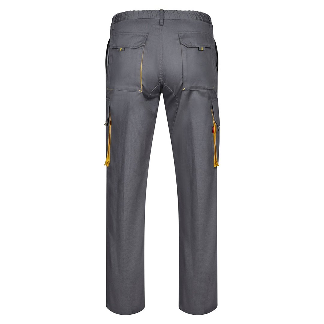 Zweifarbige Twill-Hose mit mehreren Taschen (200 g/m²), aus Baumwolle (35 %) und Polyester (65 %) Leenico