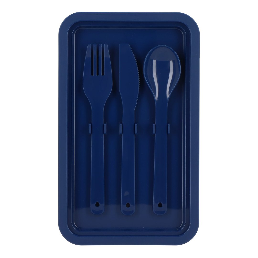 Doppelte Lunchbox mit Besteck Ylanin
