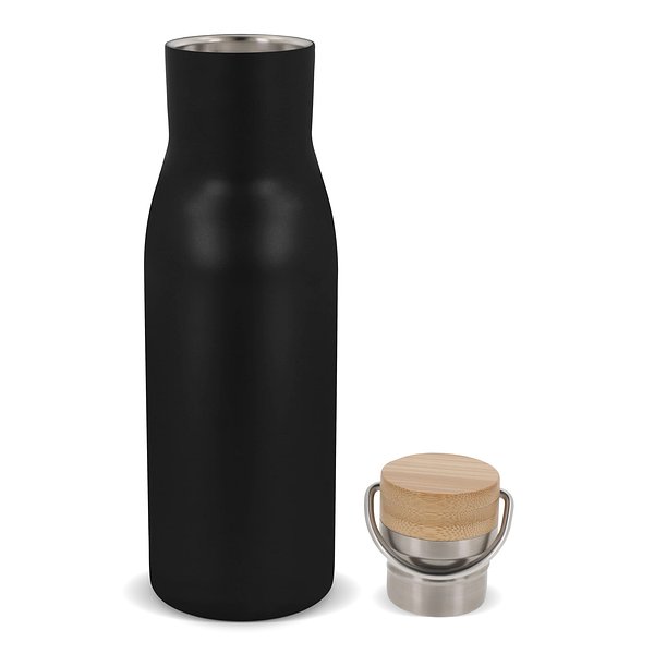 Isolier-Flasche mit Bambusdeckel, 500ml Miriori