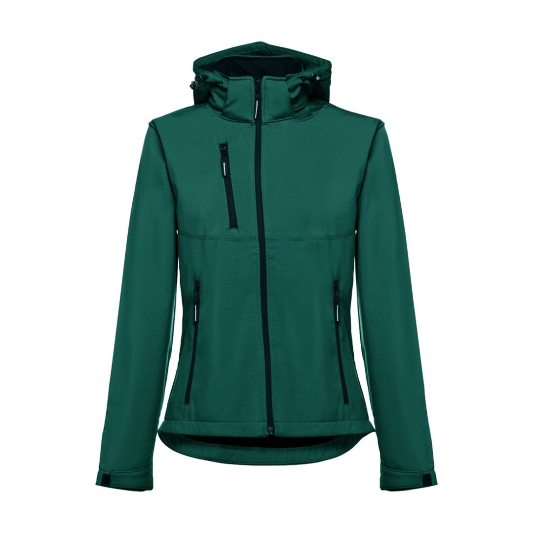 Softshelljacke für Damen, mit abnehmbarer Kapuze Badala