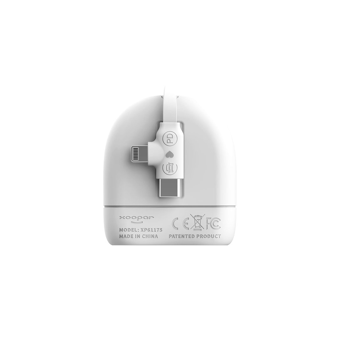 ICE-R Einziehbares USB-C- und Lightning-Kabel 60 W 1 Meter Vregun