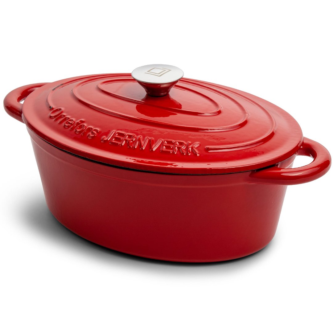 Emaillierte Ovale Eisenpfanne 3.5L Stga