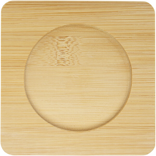 2-teiliger 250 ml doppelwandiger Glasbecher mit Bambusuntersetzer - Benix