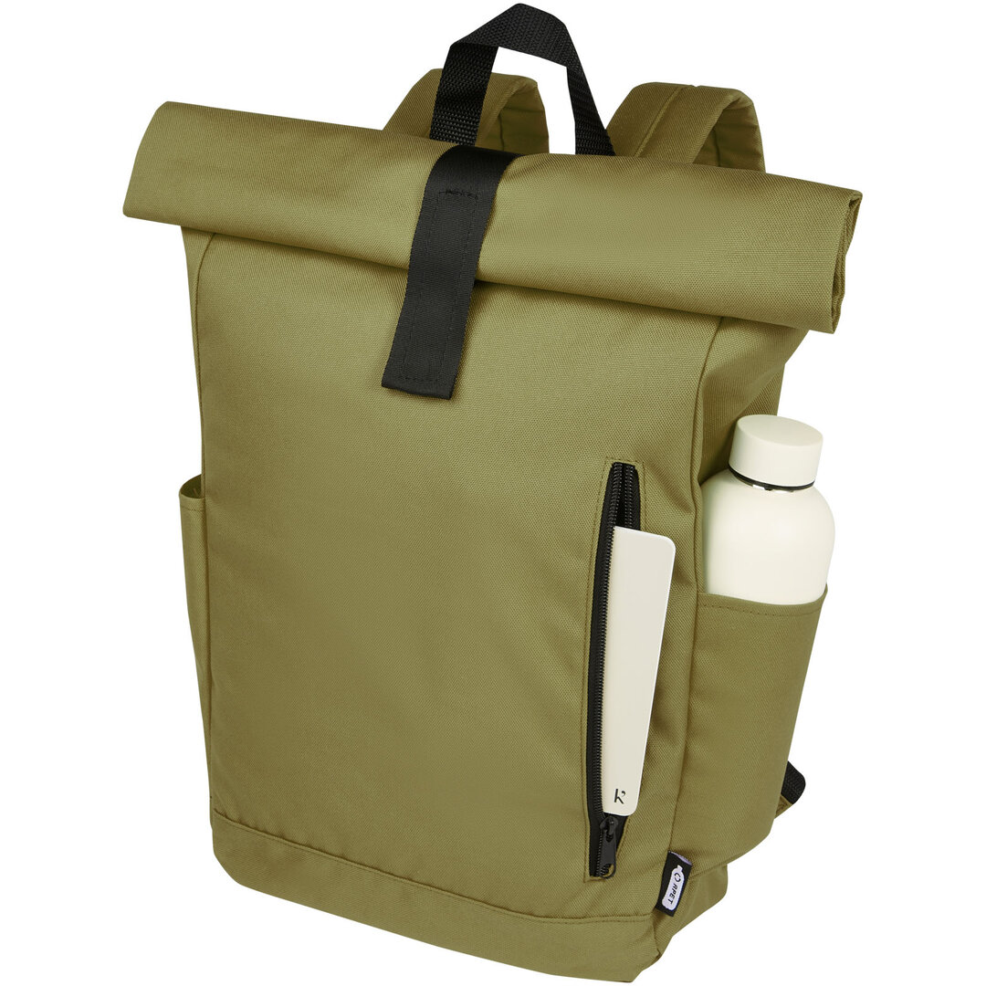 15,6" GRS RPET Roll-Top Rucksack 18 L - Maschtian