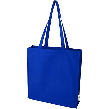 180 g/m² OCS Bio Tragetasche mit Seitenfalten 14L - Gian