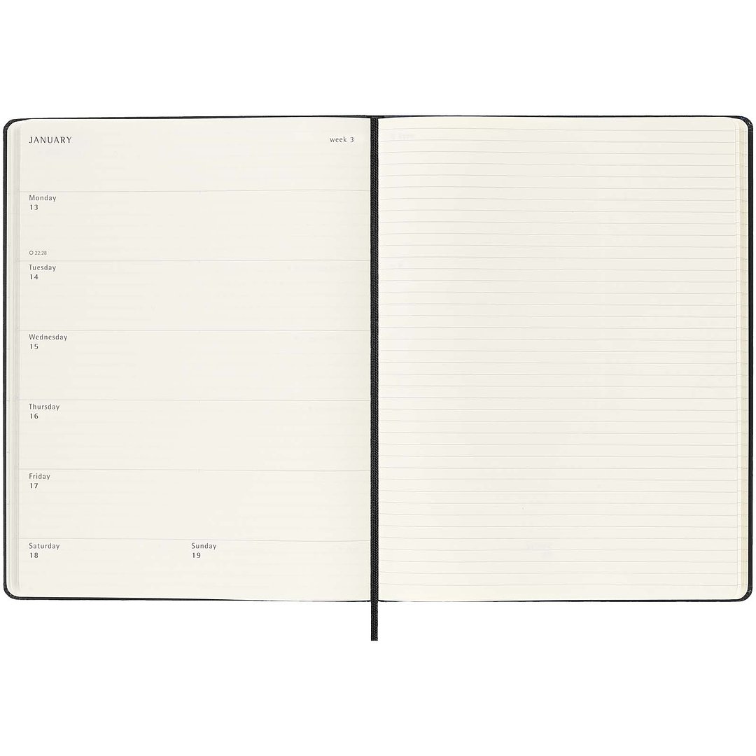 Hardcover 12 Monate Wochenkalender XL - Razeni