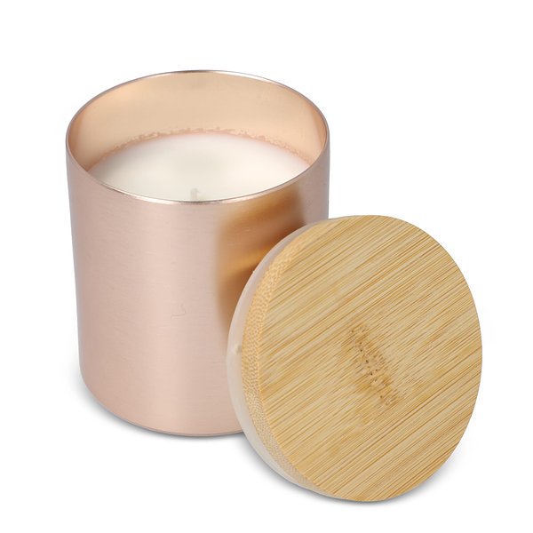 Bhakti-Duftkerze auf pflanzlicher Basis in recyceltem Aluminiumgefäß Elinele