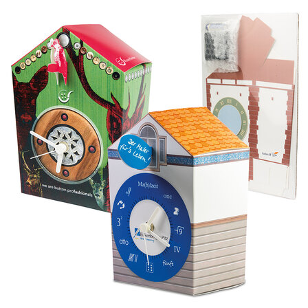 Bastel-Kuckucksuhr aus Karton 