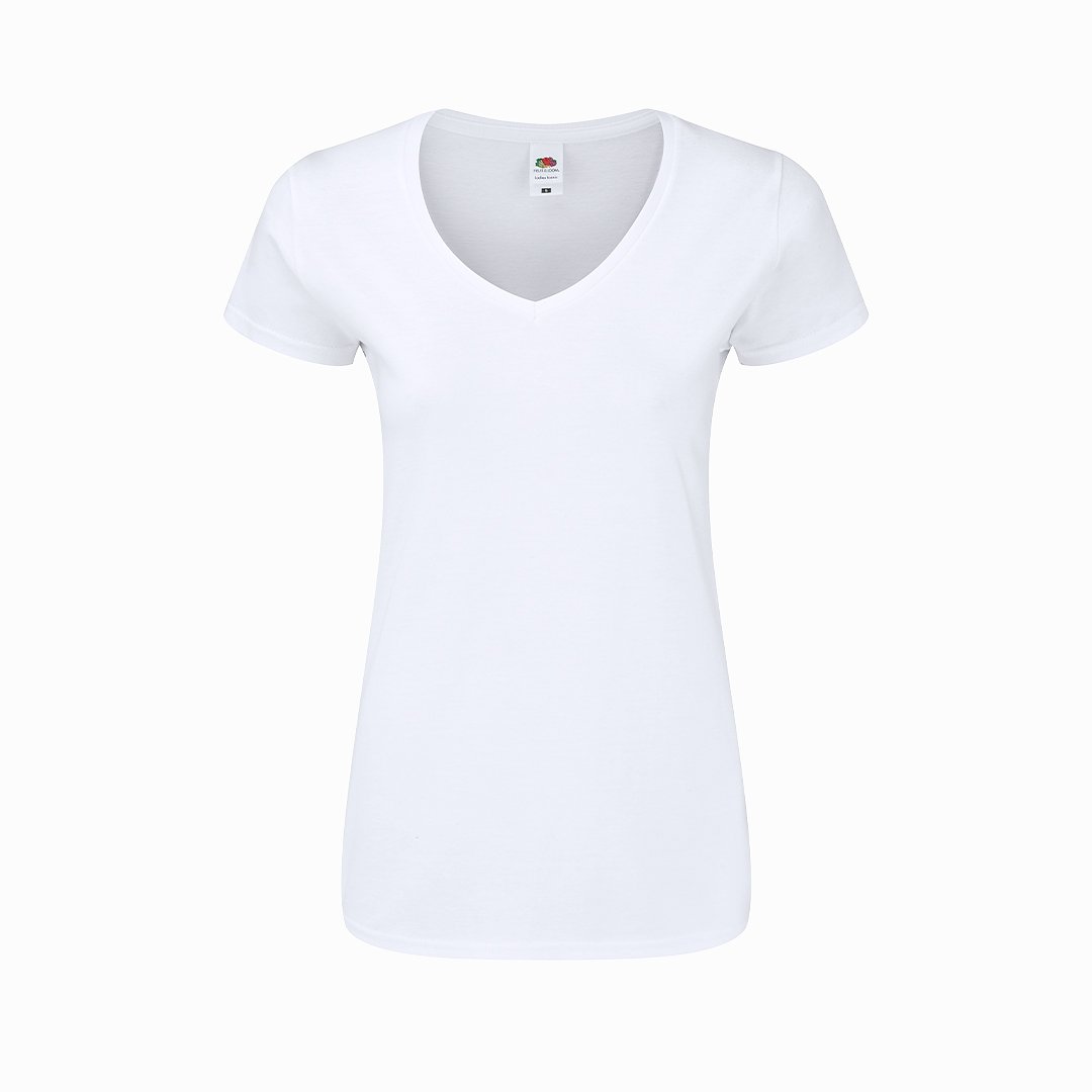 Frauen Weiß T-Shirt Ideck