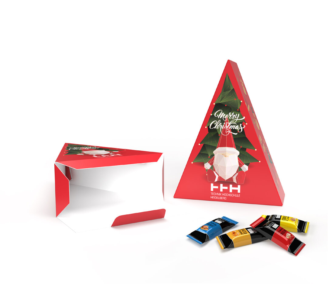 gefüllter Lindt Weihnachtsbaum Druckidee