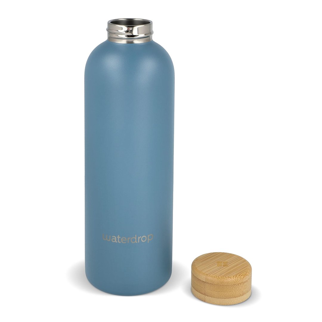 Edelstahlflasche mit Bambusdeckel 600 ml Oriköbi