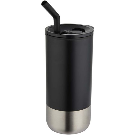 480 ml RCS recycelter Isolierbecher mit Trinkhalm - Jöria