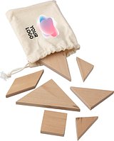 Natürliches Holz-Tangram-Puzzle Steilgn
