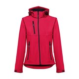 Softshelljacke für Damen, mit abnehmbarer Kapuze Badala
