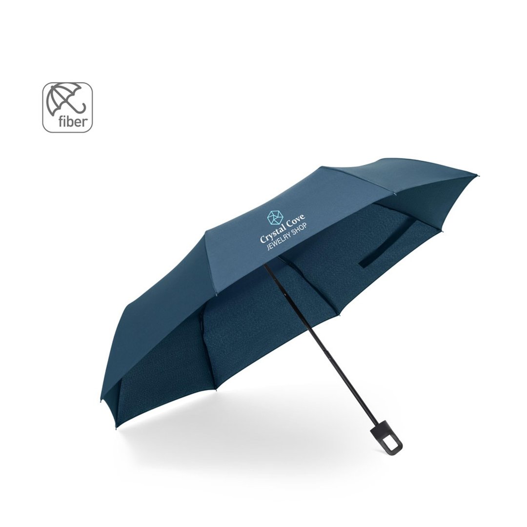 21-Zoll-Regenschirm aus recyceltem Polyester (100 % rPET) 190T winddichtem Pongee Dinelia