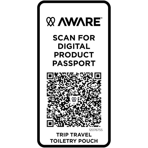 Aware™ Recycelter Reisekulturbeutel 2 L - Paunjat