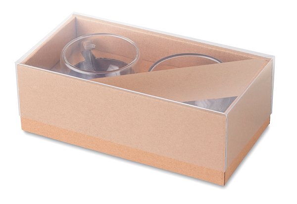 Set mit 2 Espressogläsern Betongi