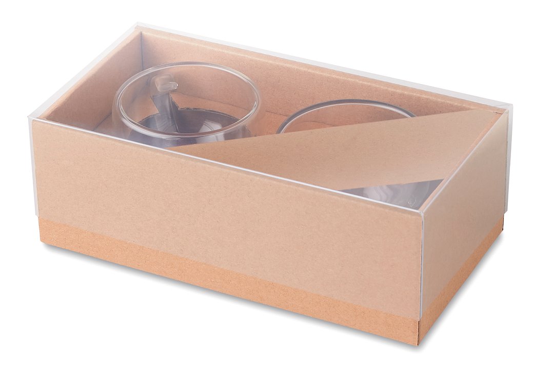 Set mit 2 Espressogläsern Betongi