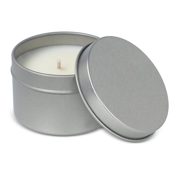 Kirtan-Duftkerze auf Pflanzenbasis in großer recycelter Dose Ellia