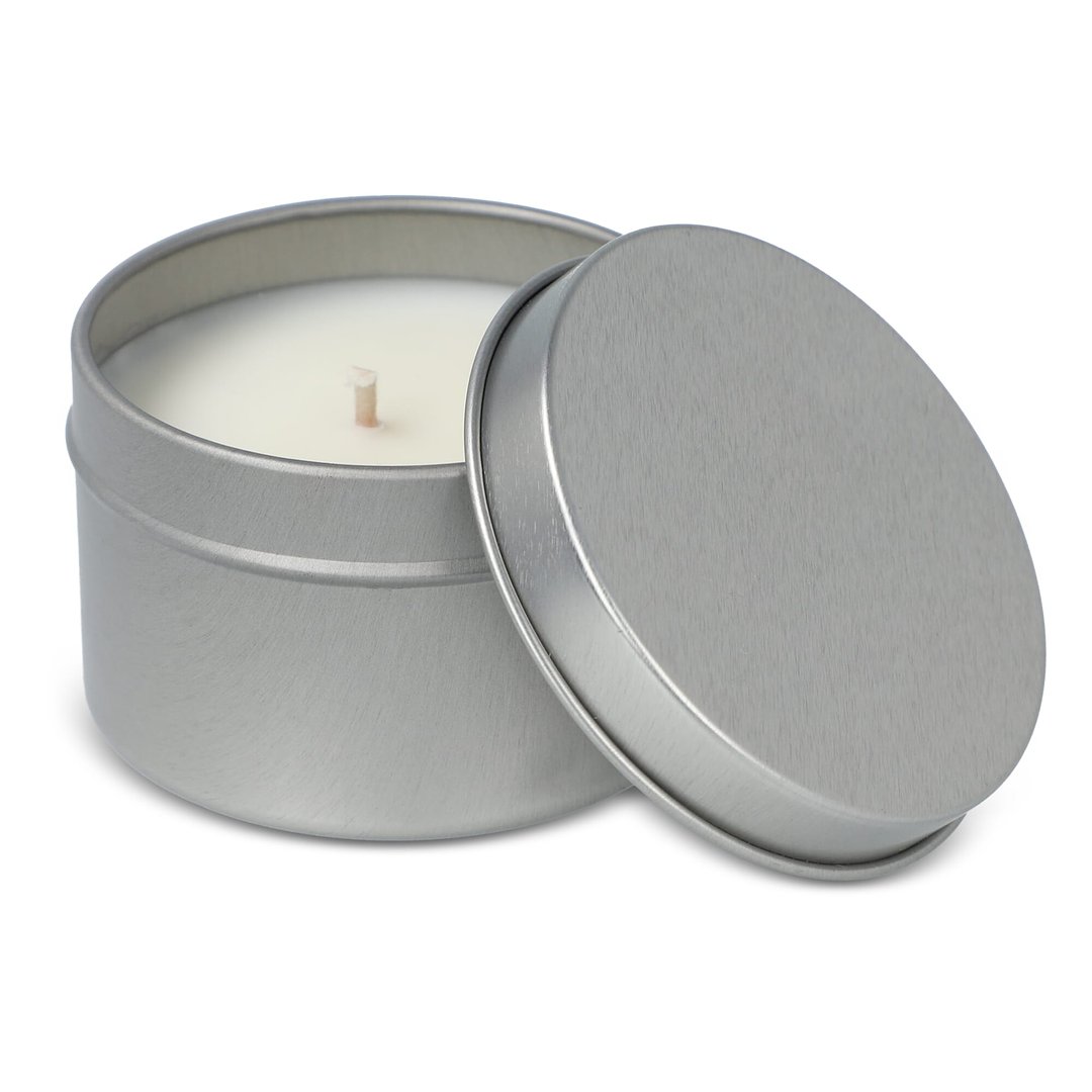 Kirtan-Duftkerze auf Pflanzenbasis in großer recycelter Dose Ellia