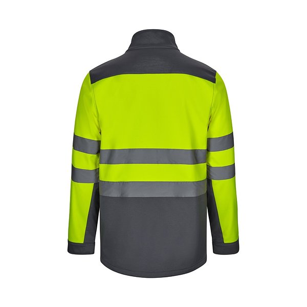 Zweifarbige Softshell-Jacke (280 g/m²) aus Polyester (96 %) und Elastan (4 %) Bistga
