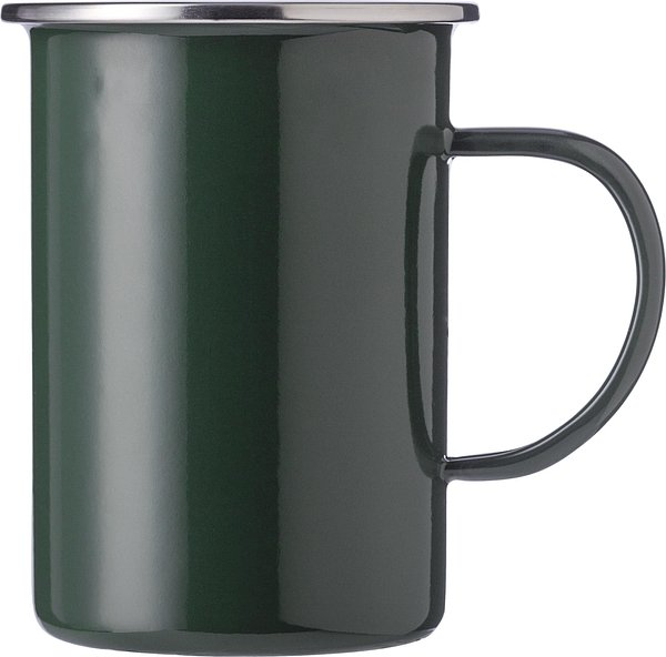 Emaille-Tasse Fränzi | Edelstahlrand | 450 ml