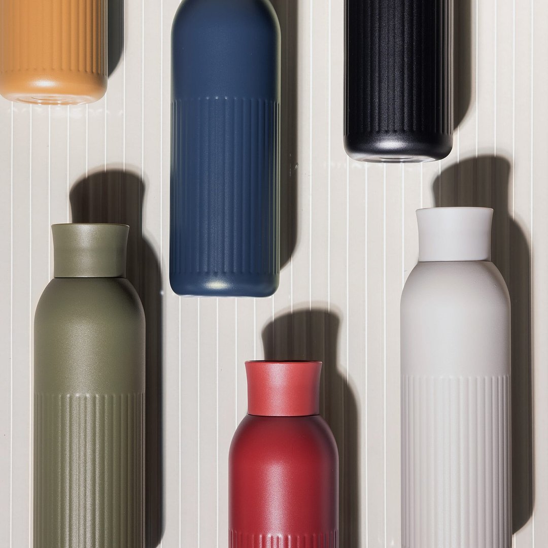 Tekla Push Stahlisolierflasche mit Druckverschluss (recycelt) 500 ml Jonica