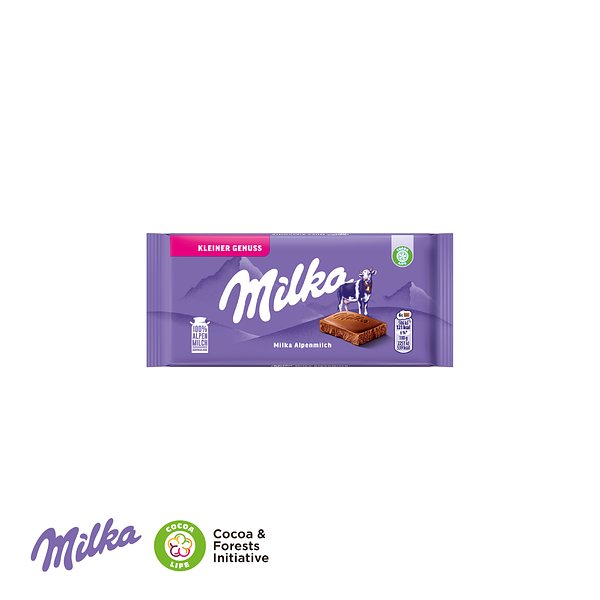 Milka Schokoladentafel mit Hasenohren