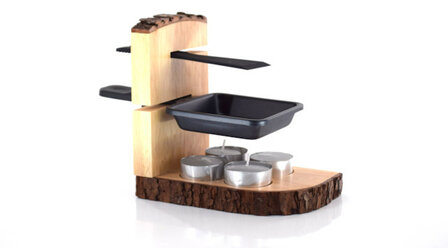 Holz Raclette Set
