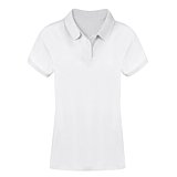 Erwachsene Frauen Weiss Polo-Shirt Idpan
