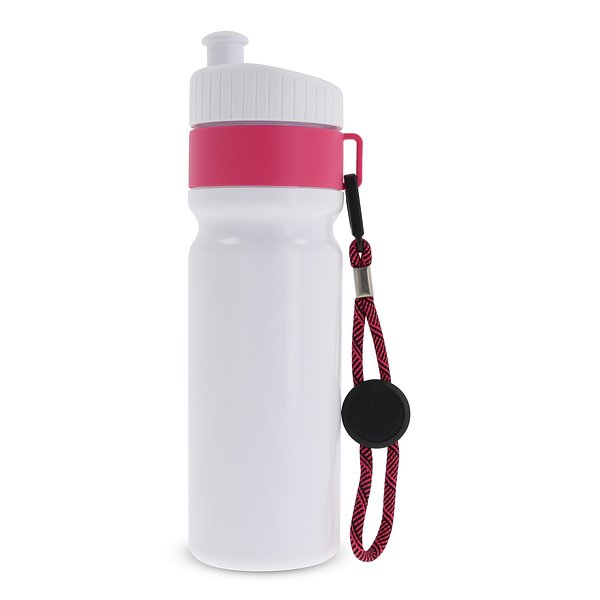 Sportflasche mit Rand und Kordel 750ml Bengi